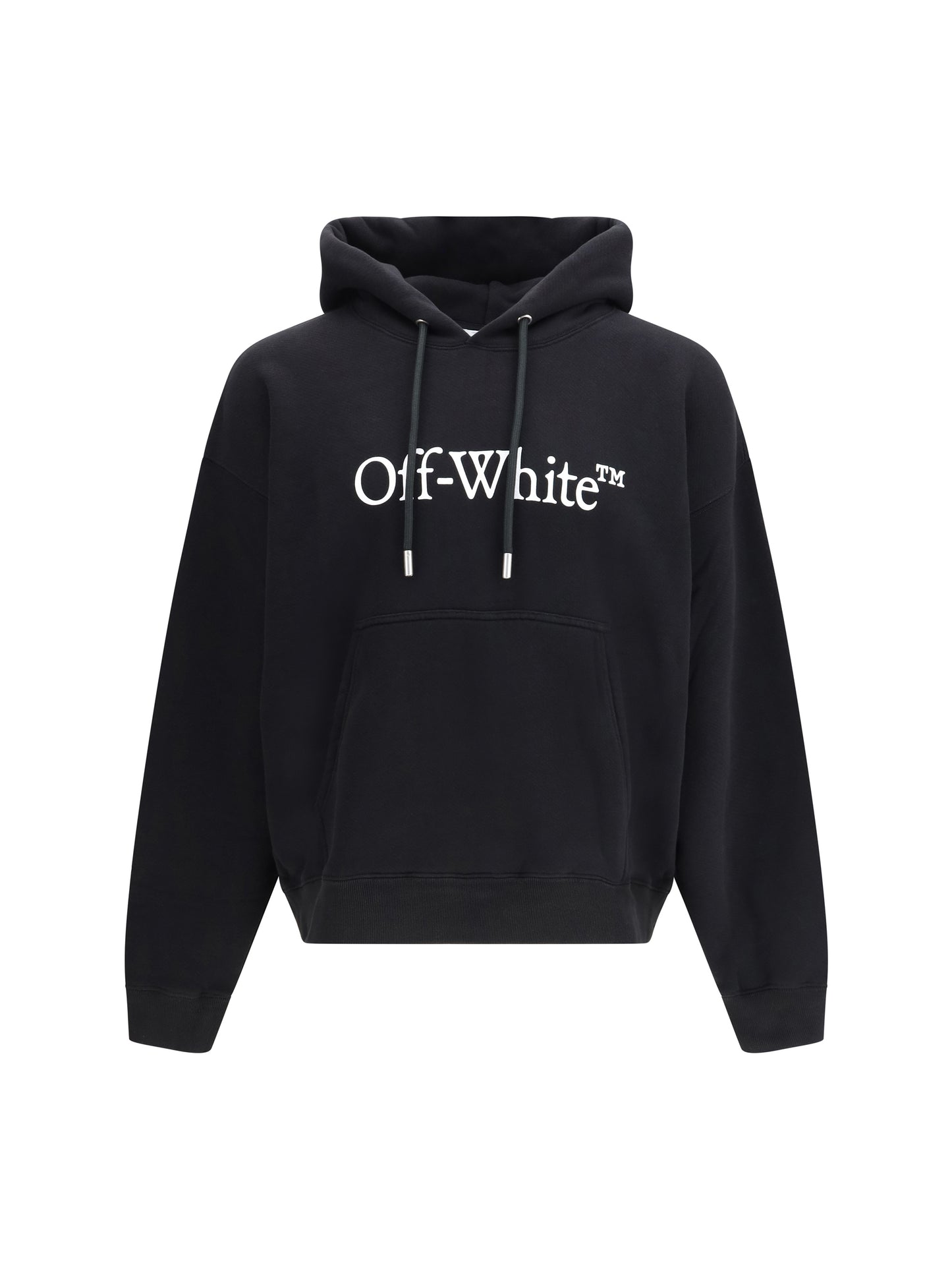 Hoodie Big Logo Bookkish Over Black/White