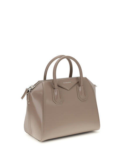 Box Handbag Antigona Taupe