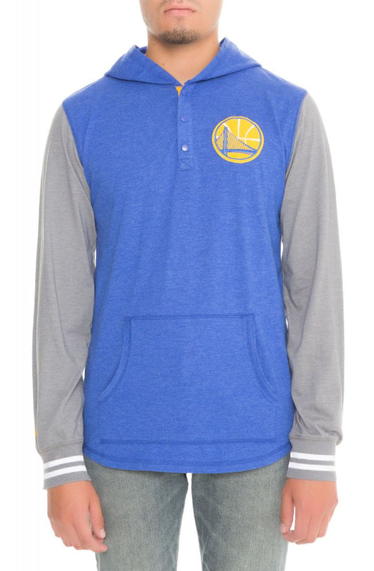 Mitchell & Ness Men's NBA Golden State Warriors Mid-Season Hooded Long Sleeve Hoodies