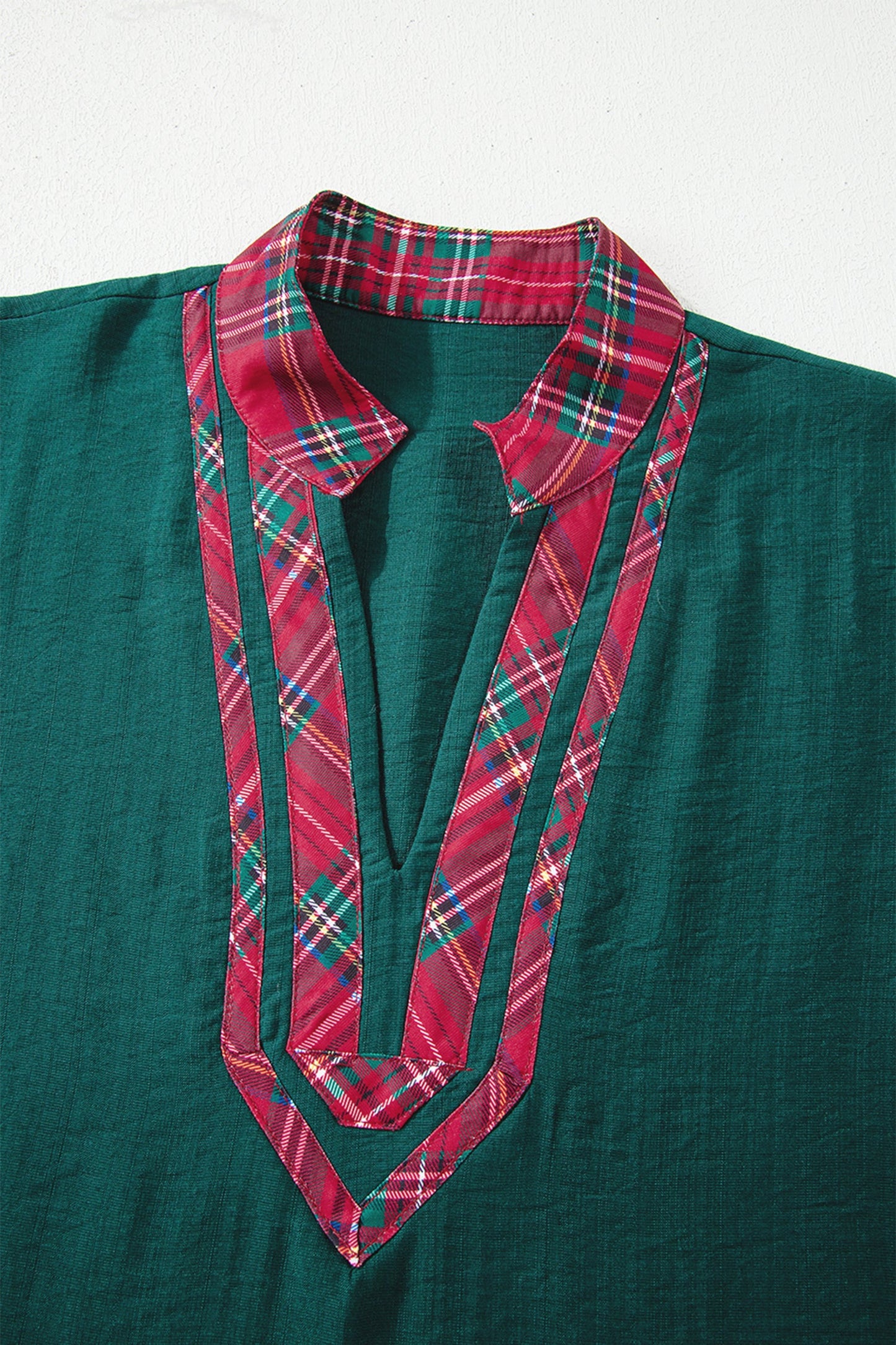 Threaded Pear Janiyah Patchwork Half Sleeve Blouse