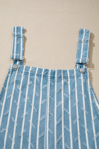 Threaded Pear Angel Ruffled Wide Leg Overalls