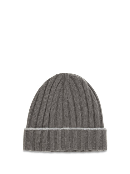 Beanie Hat Cashmere Army Washed