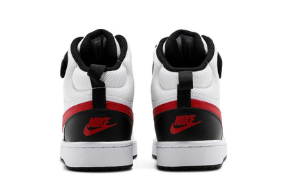 Nike Grade School Court Borough Mid 2 - White/University Red