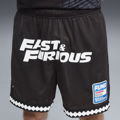 Puma Men's x Fast & Furious Rev. Mesh Short 6" - Black