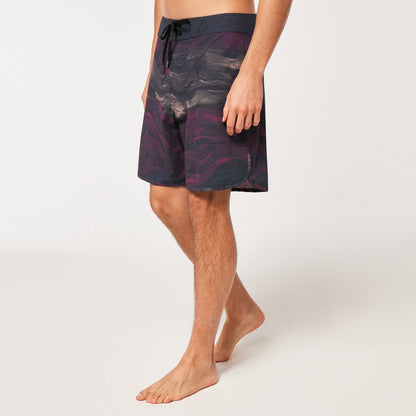 Oakley Men's Marble Swirl 19" Boardshort - Ultra Purple Magma