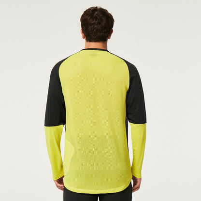 Oakley Men's Factory Pilot MTB LS Jersey II - Black/Sulphur