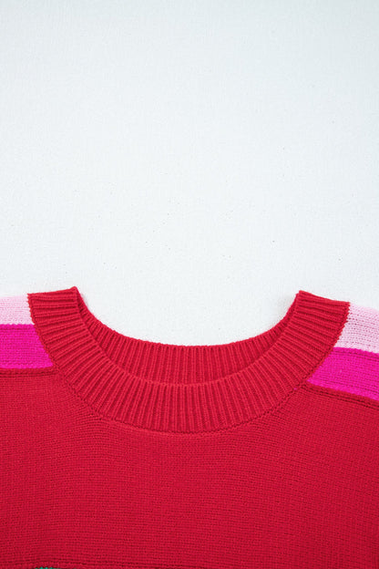 Threaded Pear Lana Holly Festive Holiday Sweater