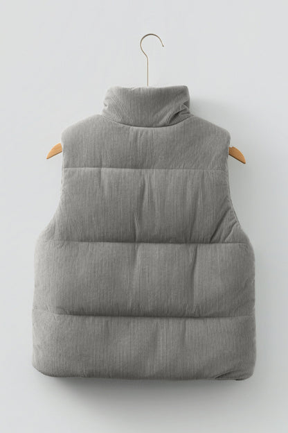 Threaded Pear Taytum Stand Zipped Puffer Vest