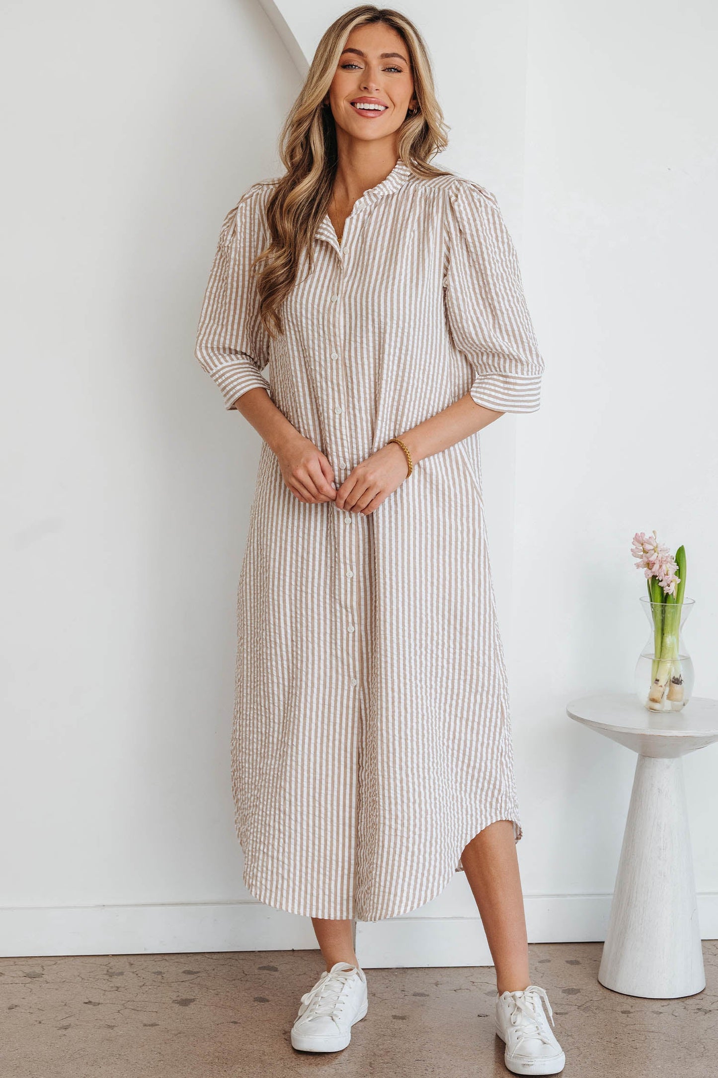 Threaded Pear Winona Collar Half Sleeve Shirt