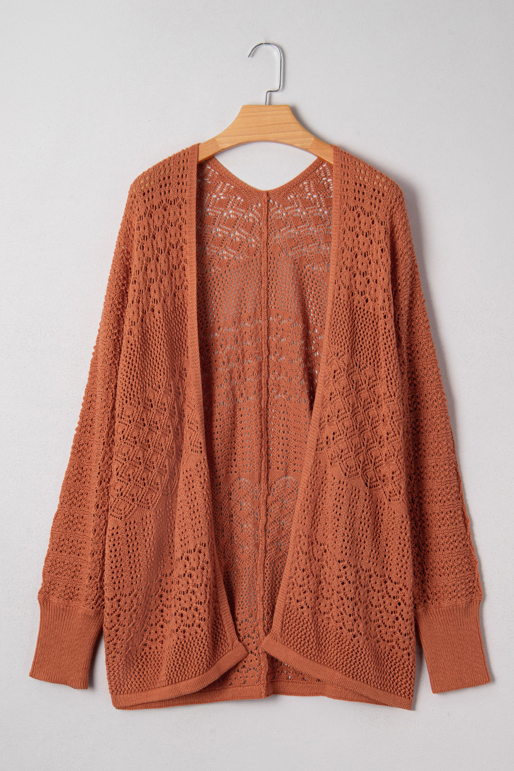 Threaded Pear Harmoni Knit Open Front Cardigan