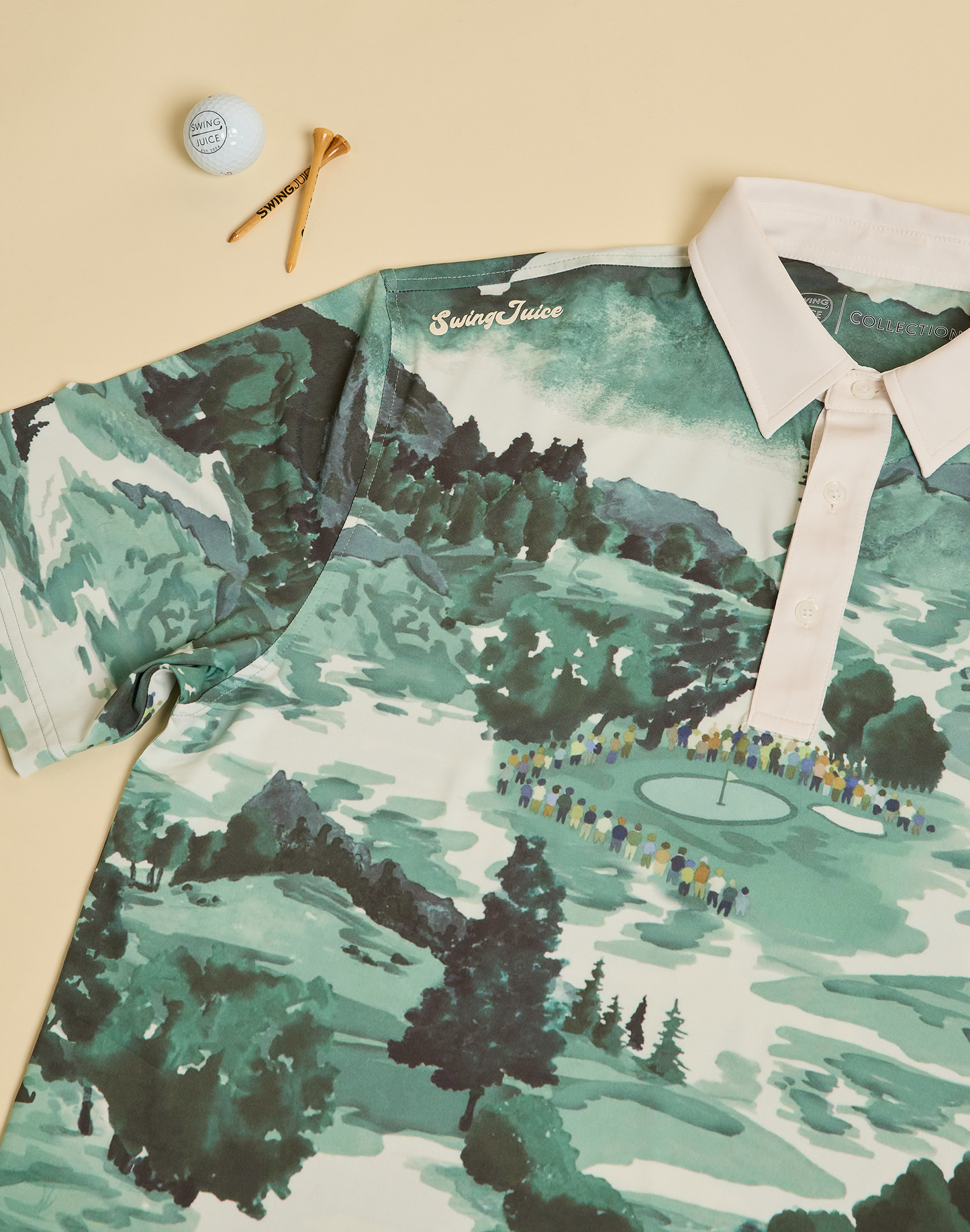 Golf Georgia Landscape Men's Polo