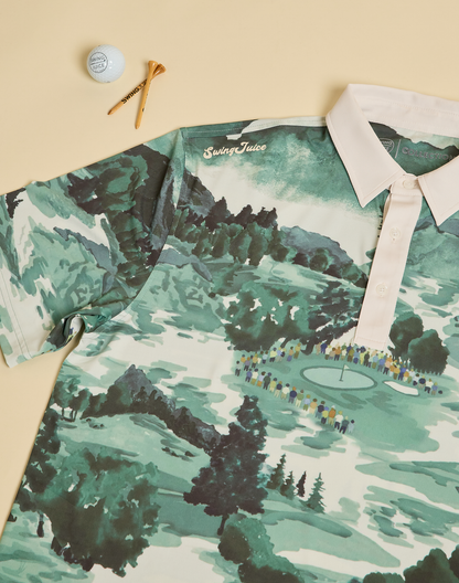 Golf Georgia Landscape Men's Polo
