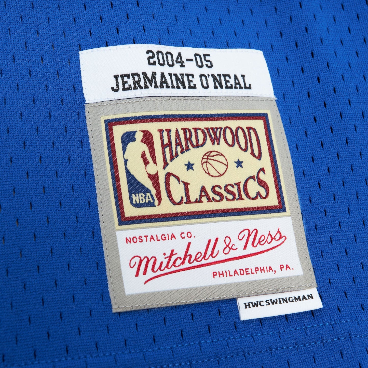 Mitchell & Ness Men's NBA Blue Hwc Jersey Pacers 2004 Jermaine O'Neal