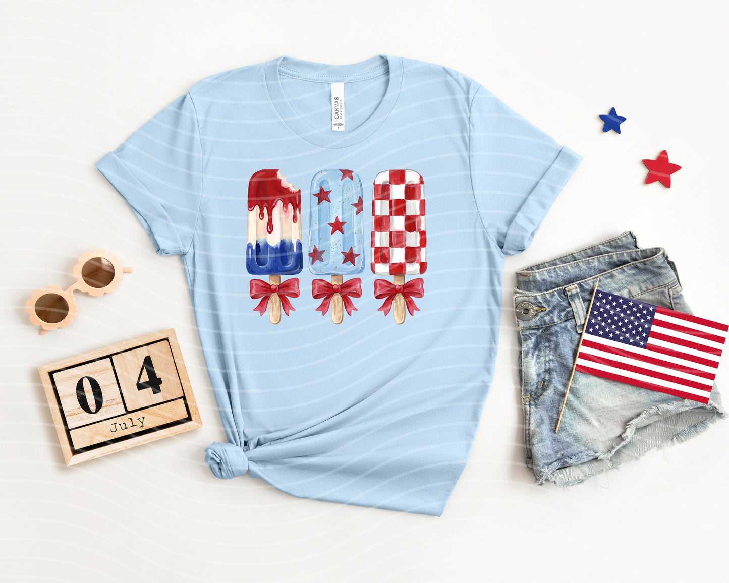 Patriotic Popsicles Graphic Tee