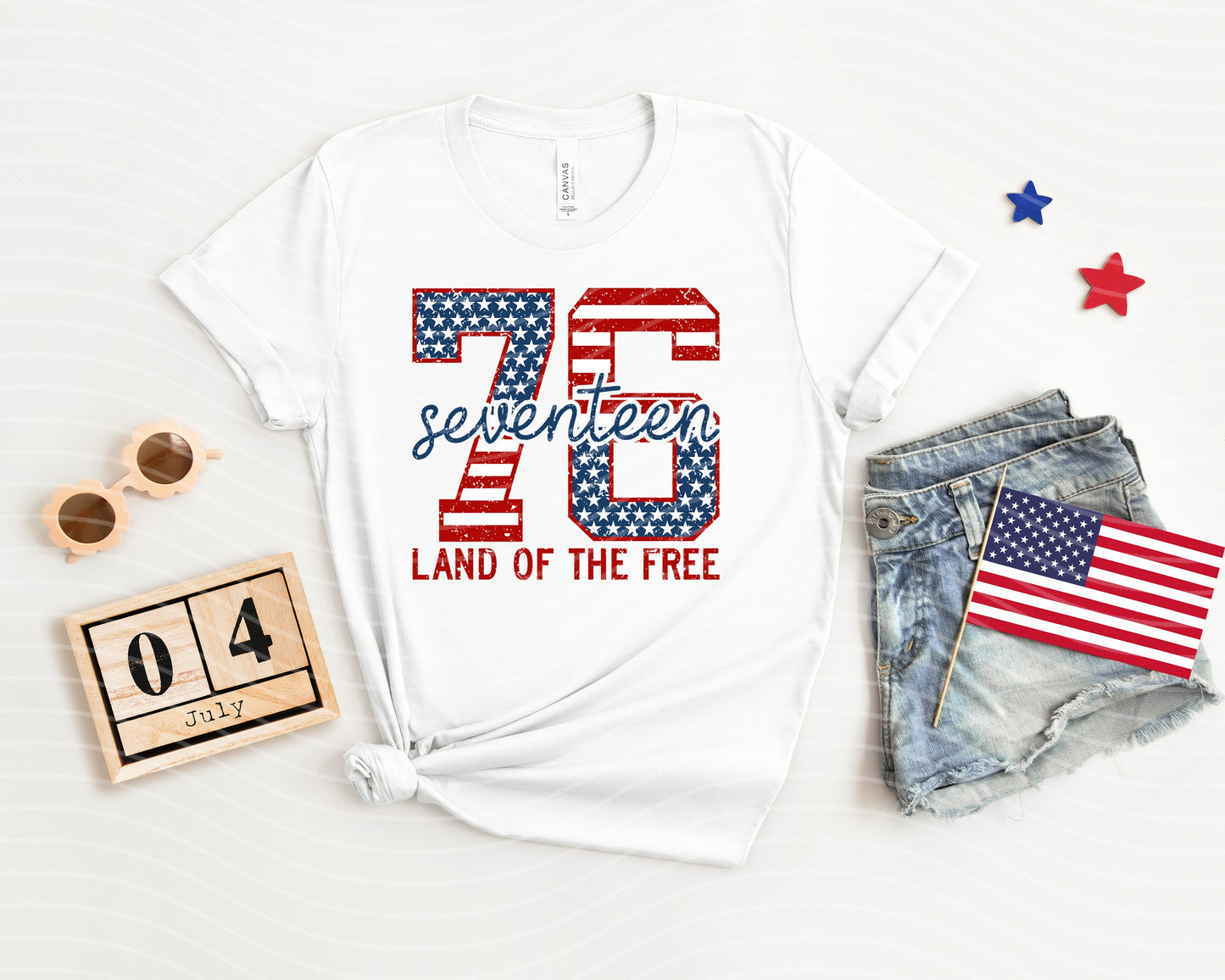 1776 Land of the Free Graphic Tee