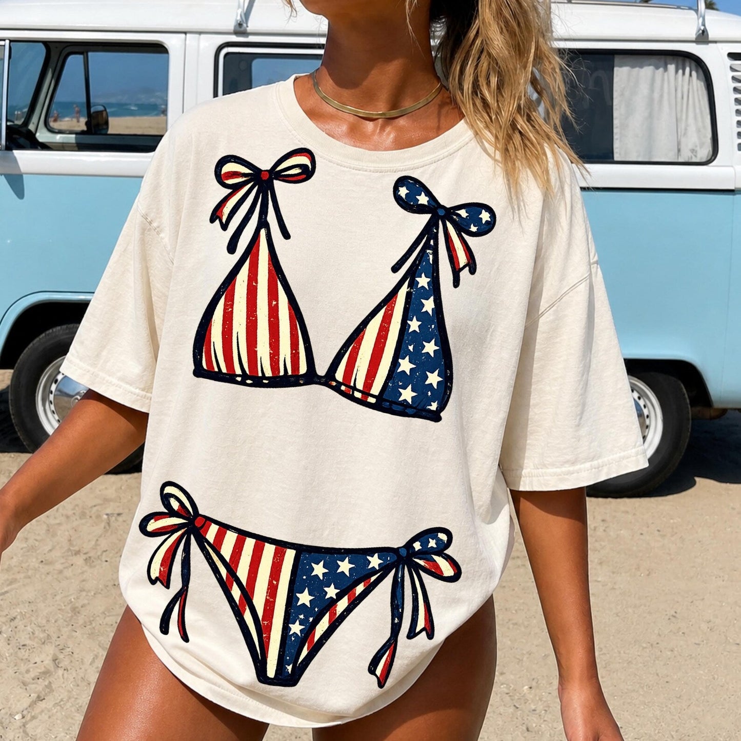 Patriotic Bikini Graphic Tee