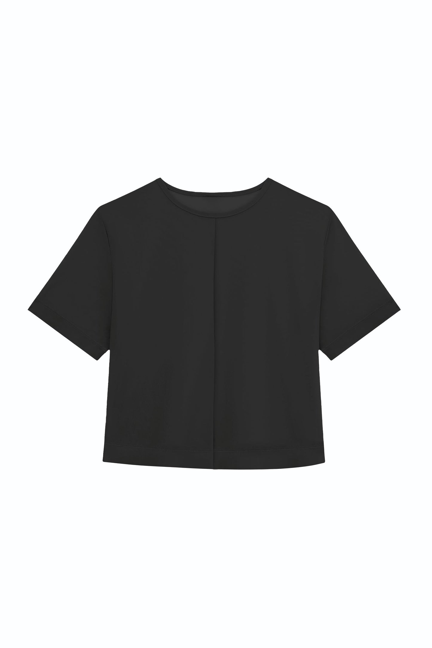 Naya Suede T-Shirt - Black