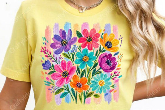 Painted Bouquet Graphic Tee