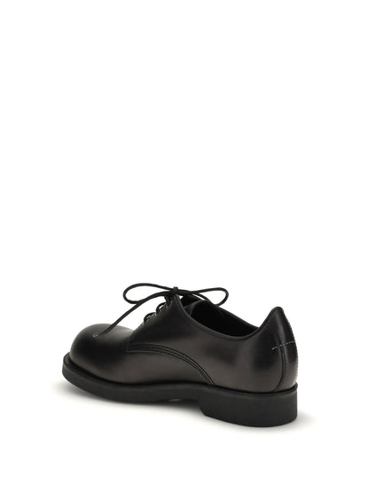 Biker Lace-Up Shoes Black