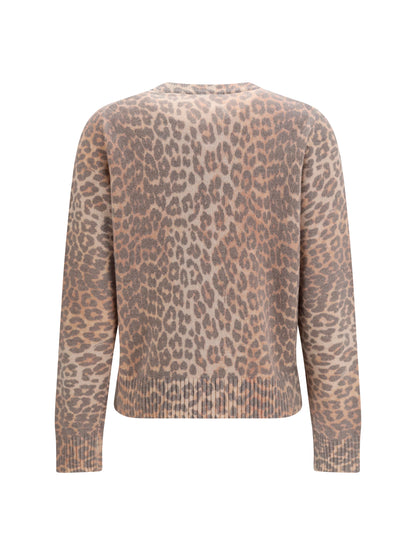 Sweater Tiger-Print Almond Milk