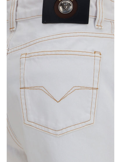 High-Waisted Jeans Optical White