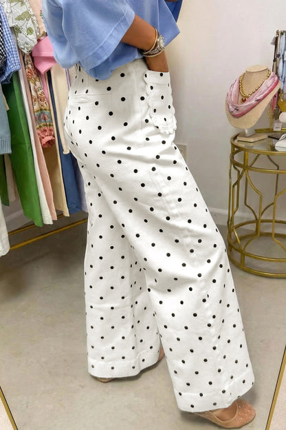 Threaded Pear Whitley Patch Cotton Shift Pants