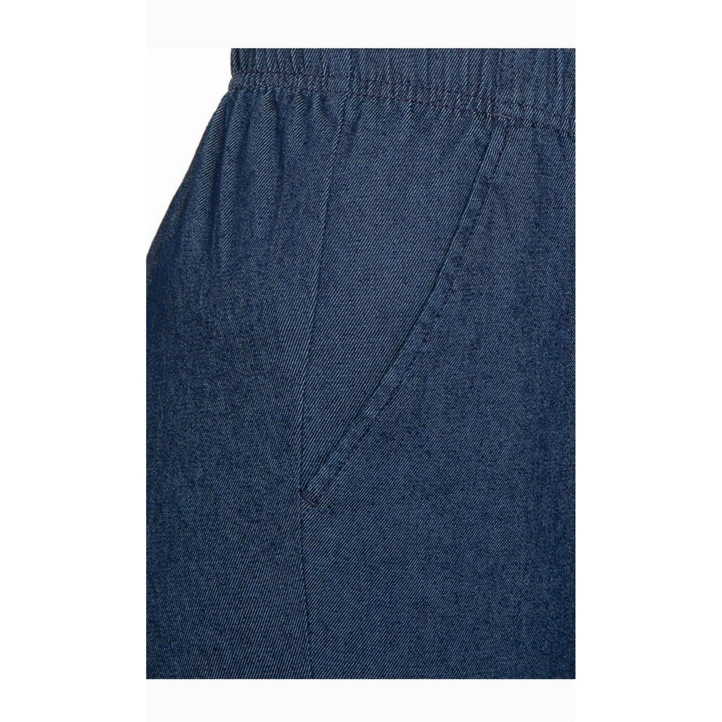 Women's Elastic Waist Pull On Jeans in Denim & Twill - Soft & Lightweight with a bit Stretch