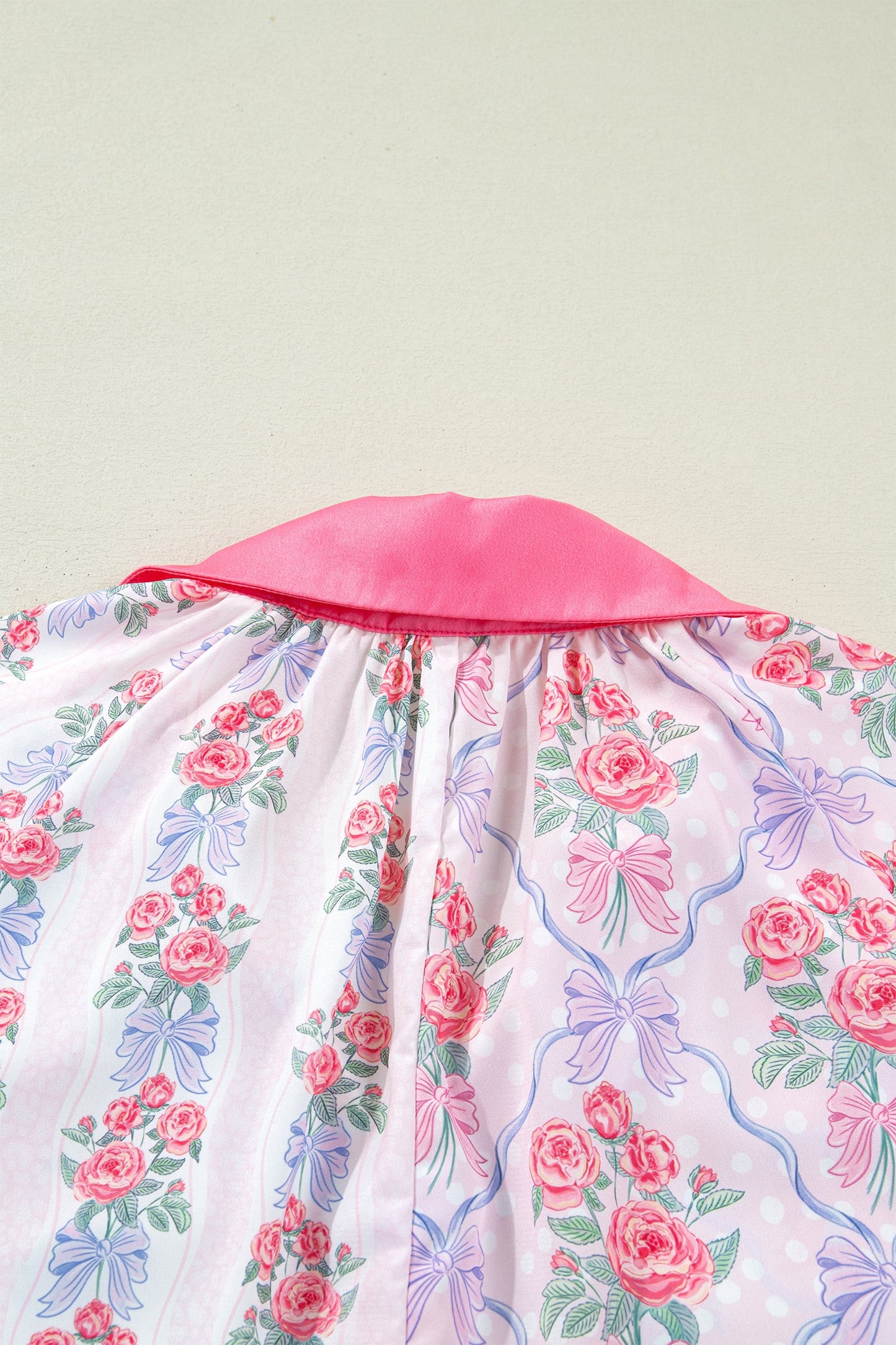 Threaded Pear Araceli Ruffled Half Sleeve Shirt