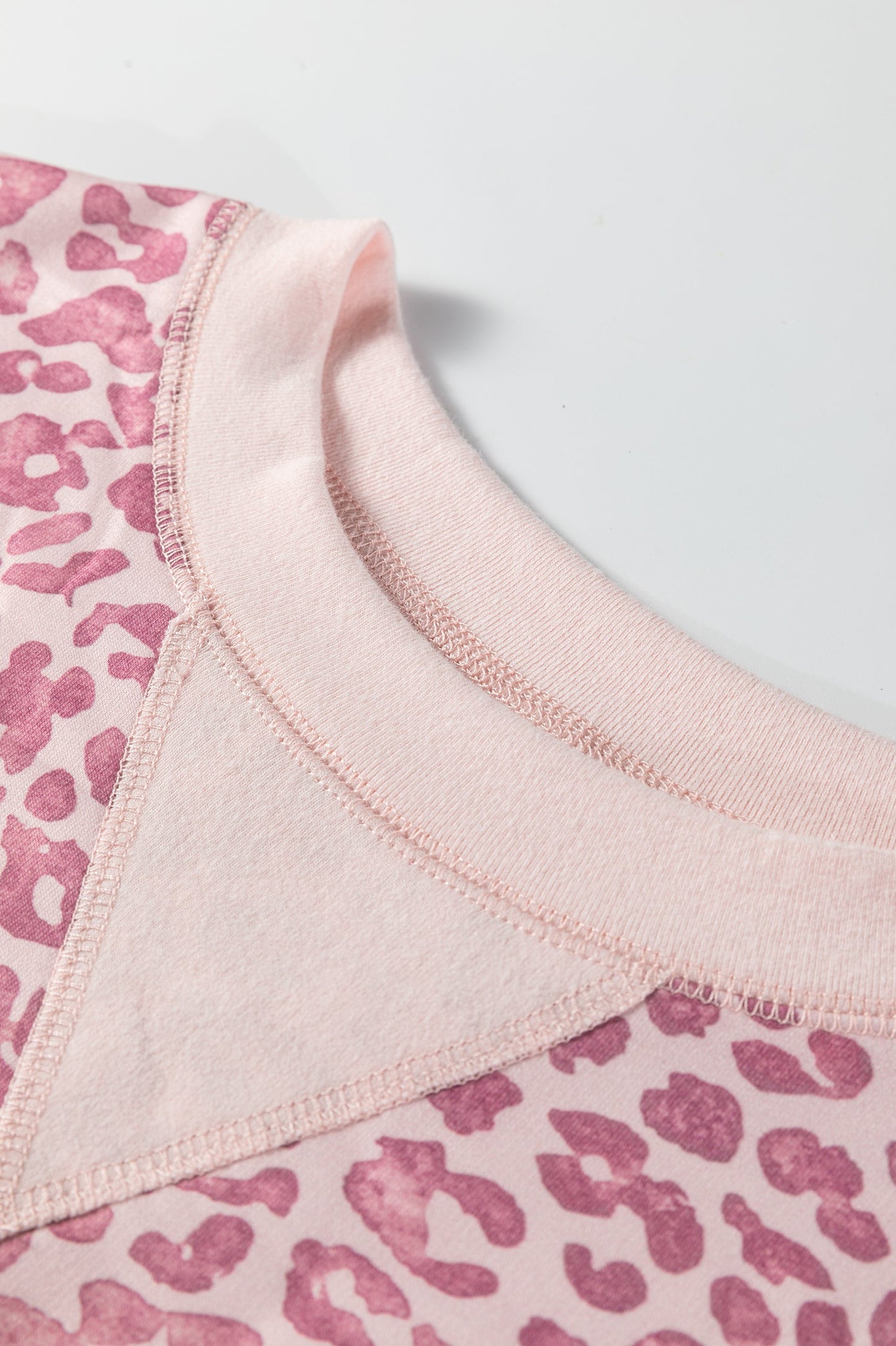 Threaded Pear Briar Print Patchwork Sweatshirt