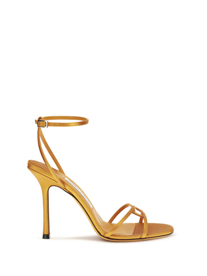 Sandals Leo Satin Sunset Orange