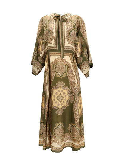Tunic Dress Mahon Olive Paisley