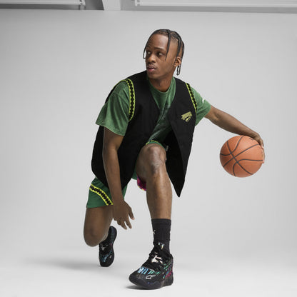Puma Men's Hoops x TMNT Vest - Black/Volt Yellow