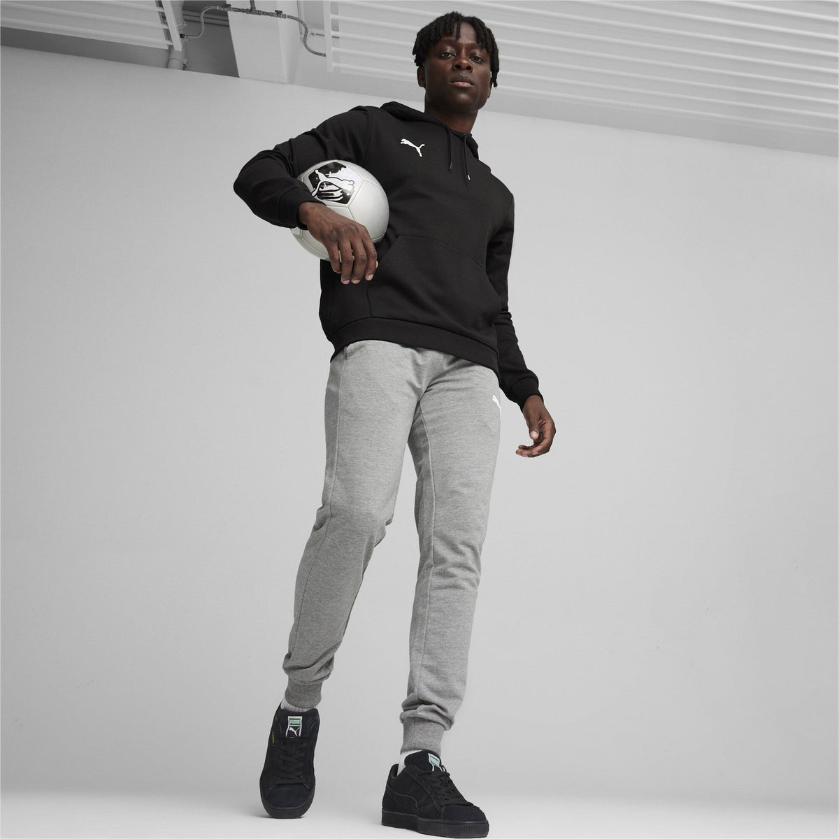 Puma Men's teamGOAL Casual Hoodie - Black