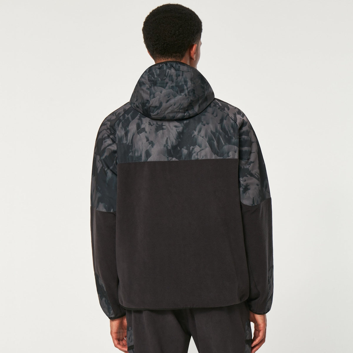 Oakley Men's Wanderlust FZ Hoodie - Black/Mountain TD Print