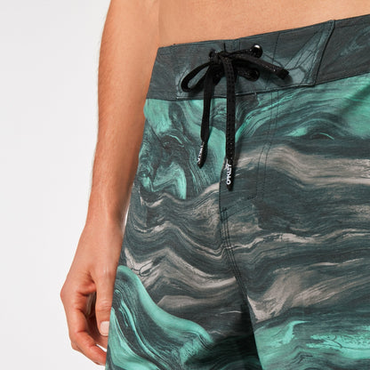 Oakley Men's Marble Swirl 19" Boardshort - Mint Green Magma