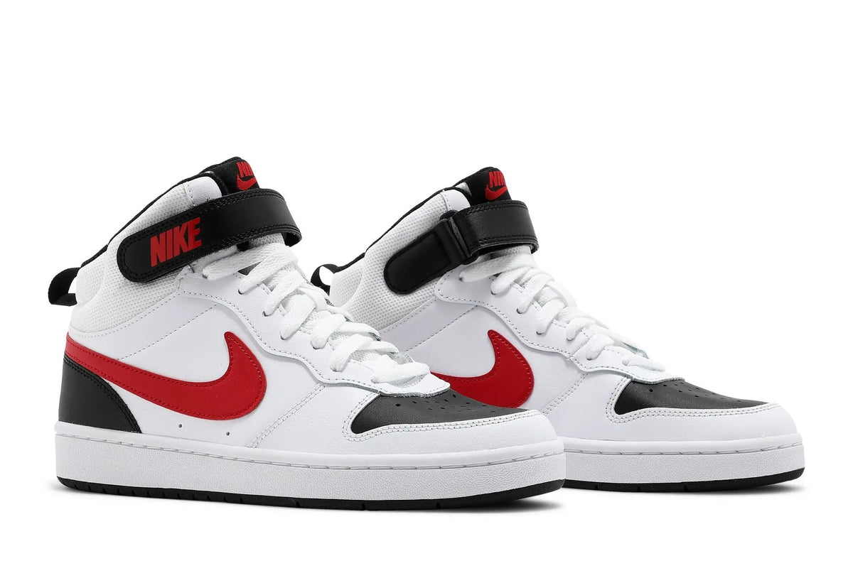 Nike Grade School Court Borough Mid 2 - White/University Red