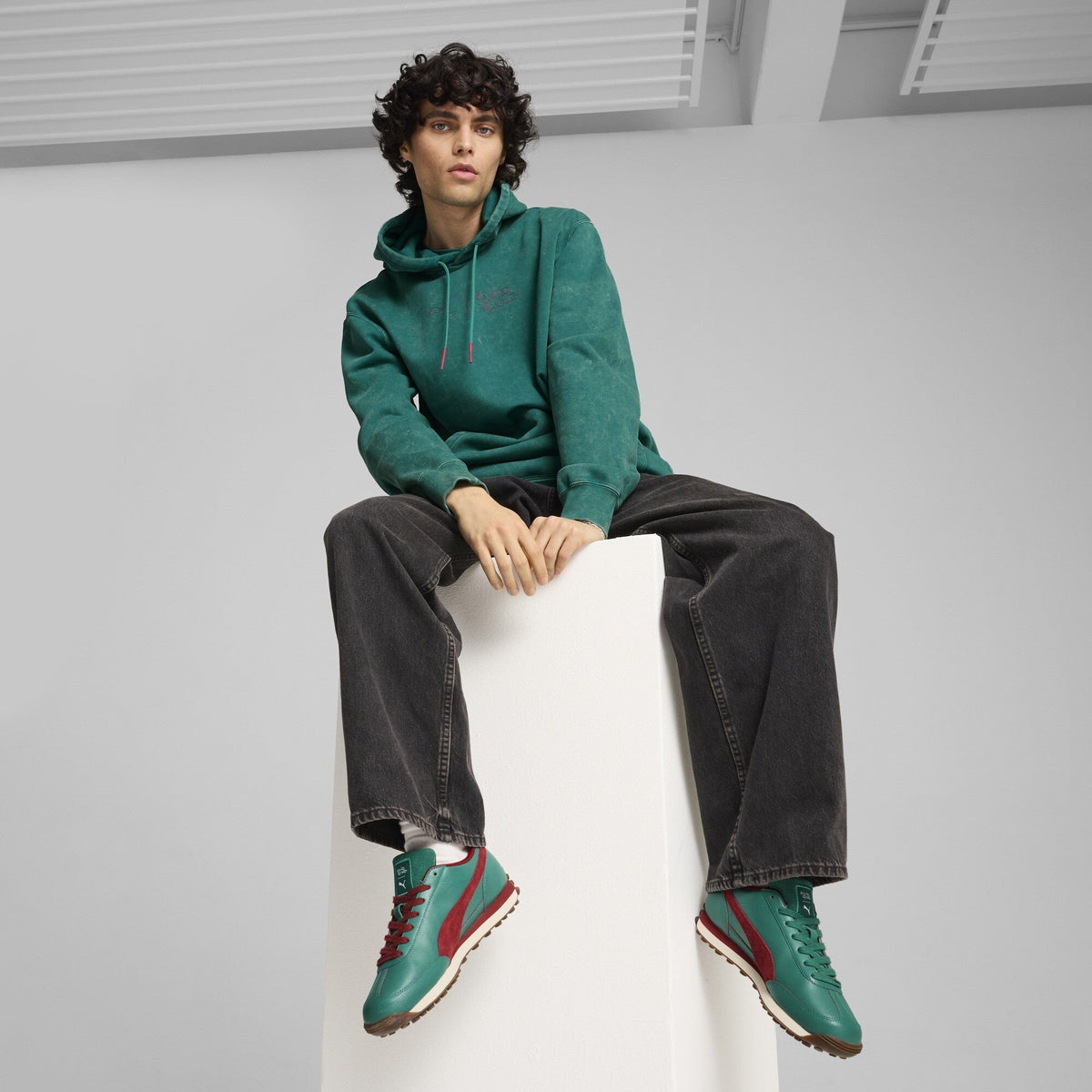 Puma Men's x Squid Game Graphic Hoodie FL - Teal