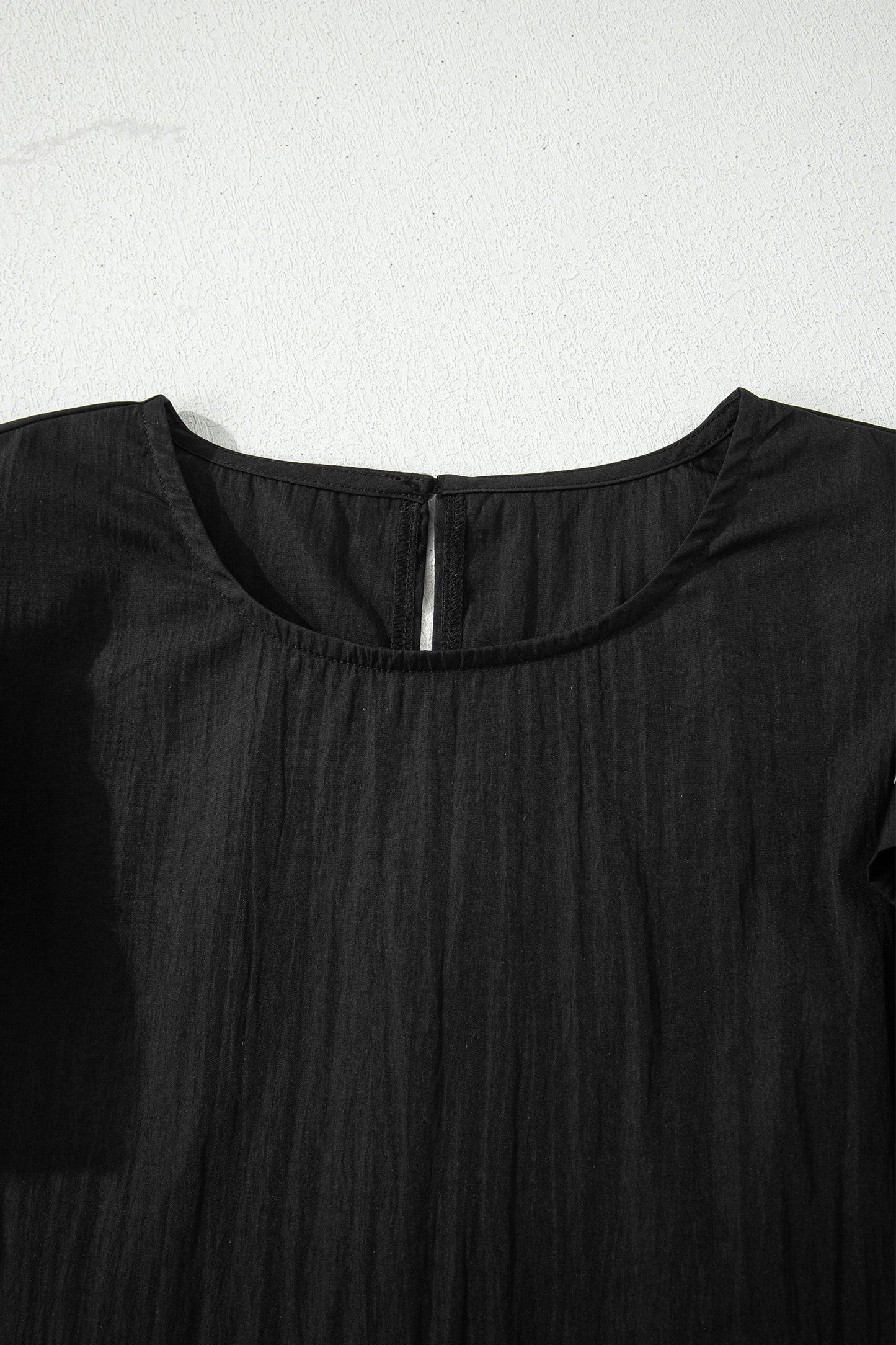 Threaded Pear Amani Short Sleeve Textured Blouse