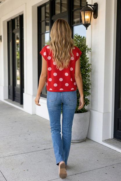 Threaded Pear Shirley Knit Drop Shoulder Sweater