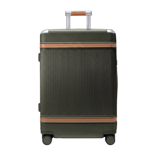 Paravel Aviator Grand 26-Inch Checked Hardshell Luggage Safari Green