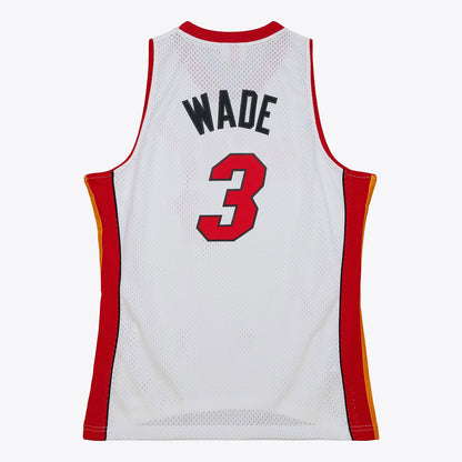 Mitchell & Ness Men's NBA White Jersey Heat 2005 Dwyane Wade