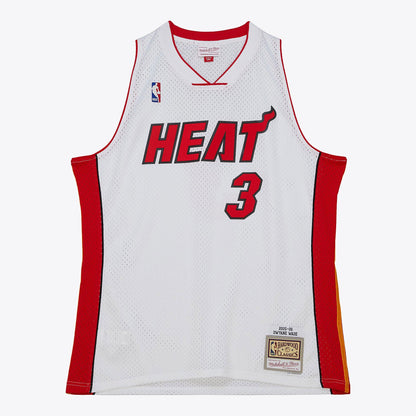 Mitchell & Ness Men's NBA White Jersey Heat 2005 Dwyane Wade