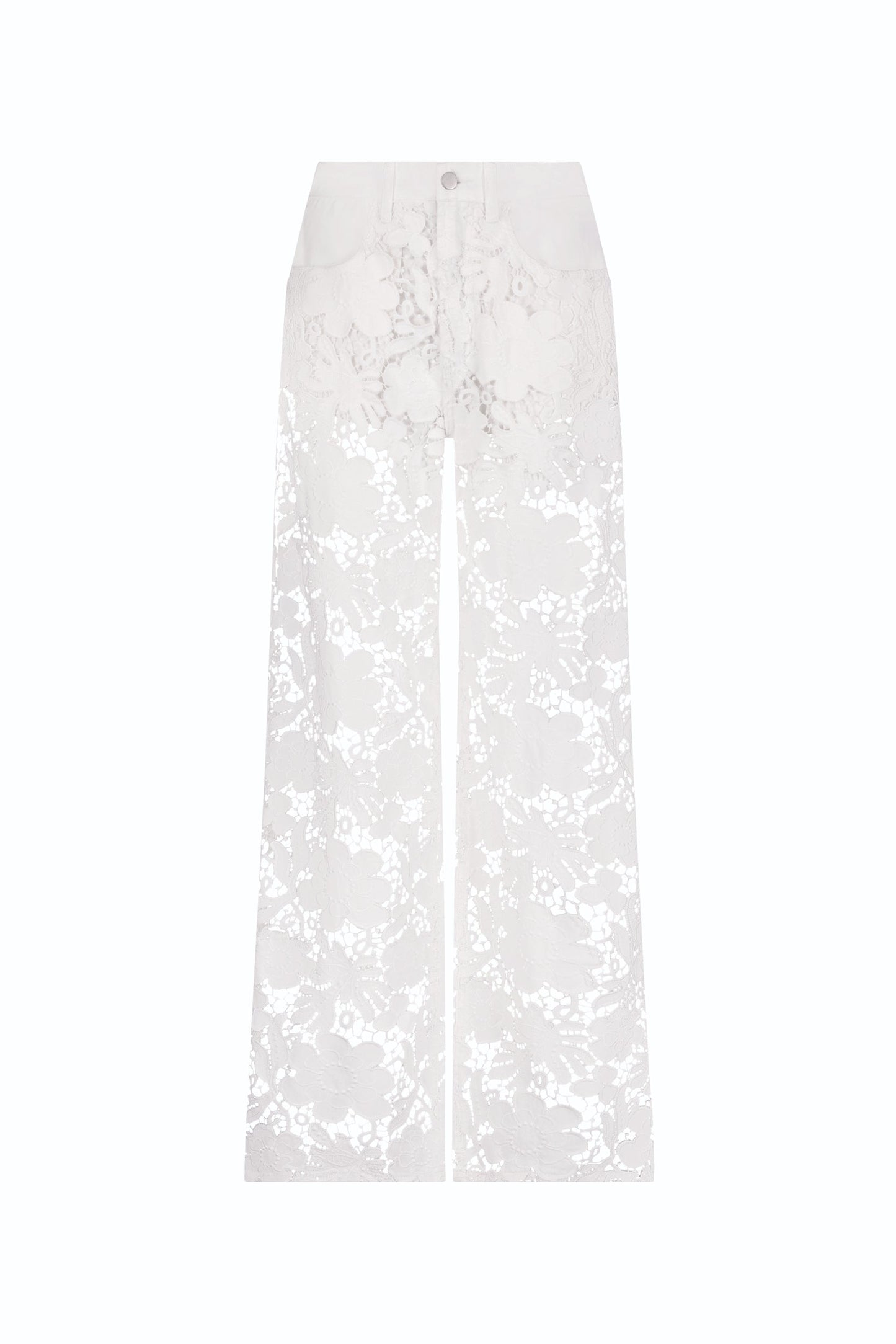 Celeste High Rise Jean - White