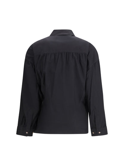 Shirt Cotton Blend Squid Ink