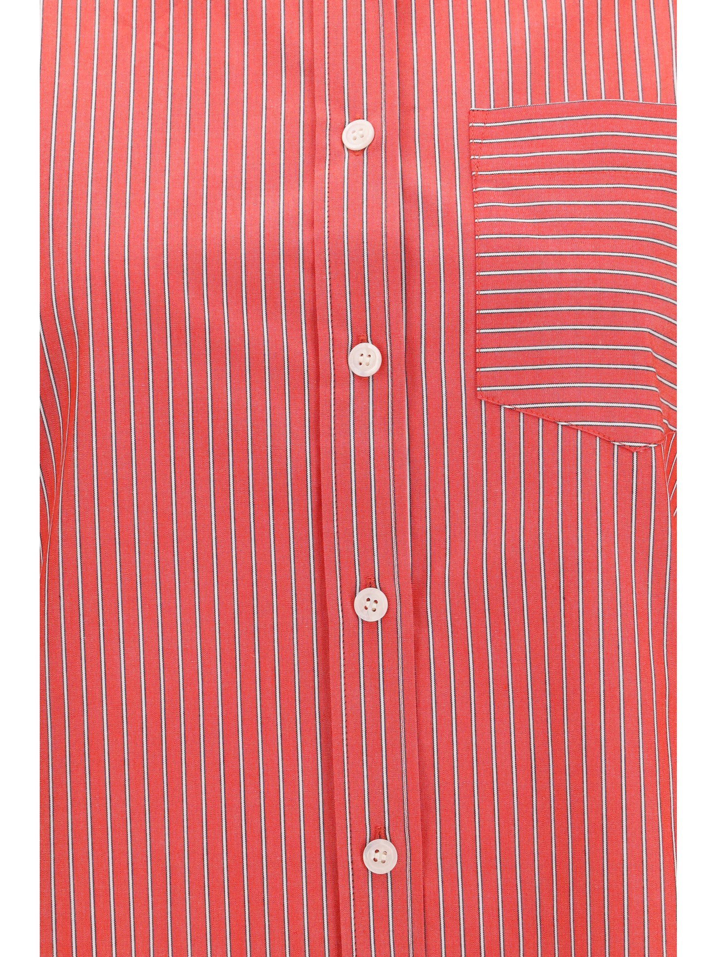 Striped Cotton Shirt High Risk Red