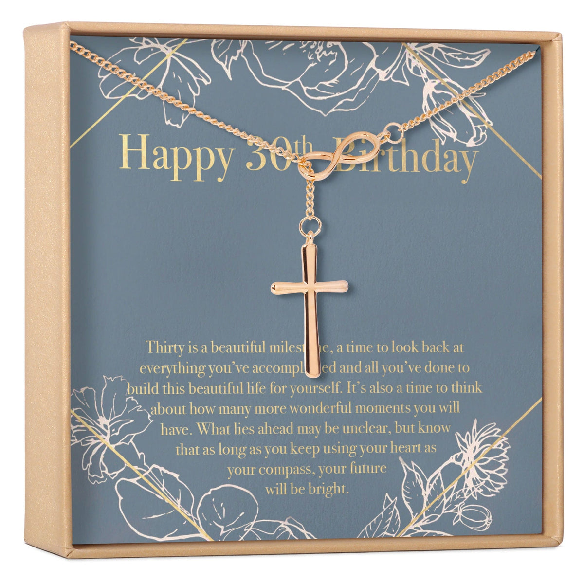 30th Birthday Necklace, Multiple Styles