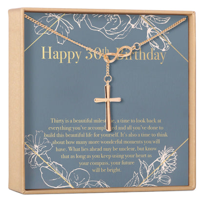 30th Birthday Necklace, Multiple Styles