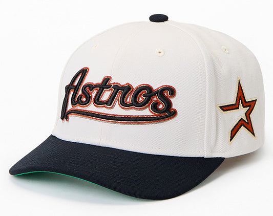 Mitchell & Ness Men's MLB Off Word Pro Snapback Coop Astros Snapback Caps