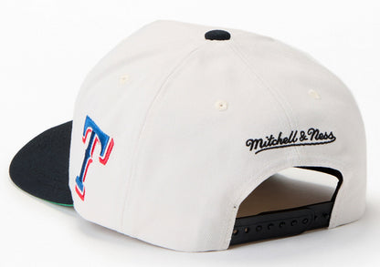 Mitchell & Ness Men's MLB Off Word Pro Snapback Rangers Snapback Caps