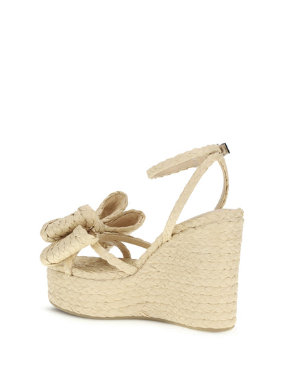 Wedge Sandals Le Cadeau Raffia